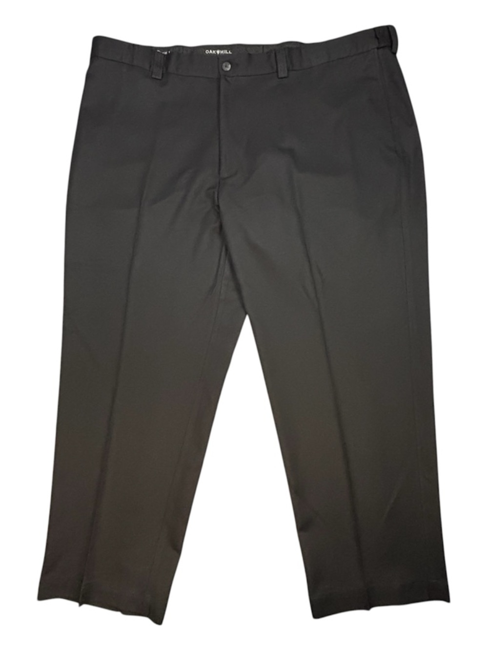 Oak Hill Dress Pants Mens 52x30 Black Pleated Stretch Premium Casual Office